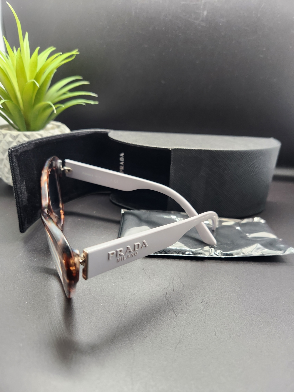 Prada Women's Tortoiseshell Cat-Eye Sunglasses - Picture 2 of 5